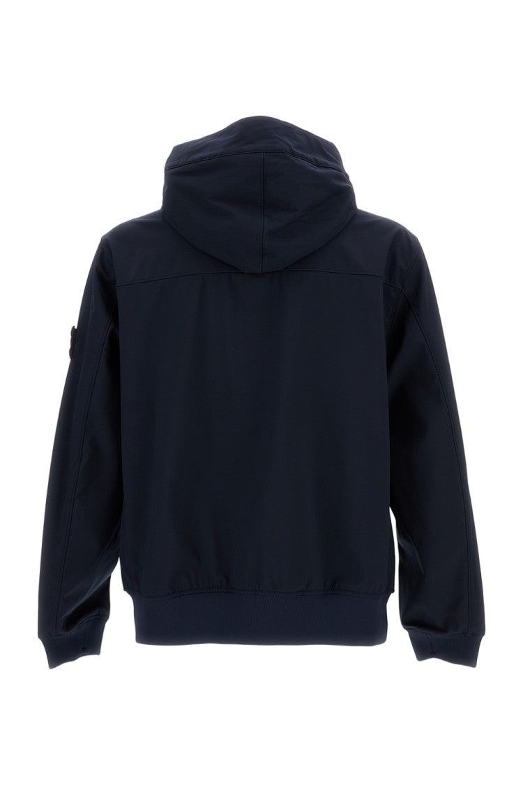 Stone Island Three-Ply Performance Hooded Jacket With Innovative Waterless Technology