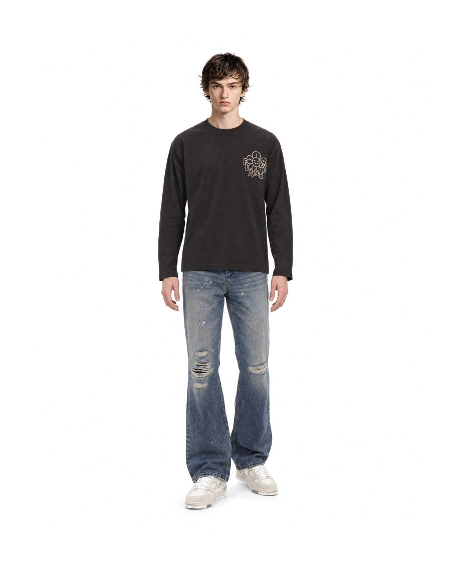 Flâneur Brown Loose-Fit Long-Sleeve Jersey T-Shirt