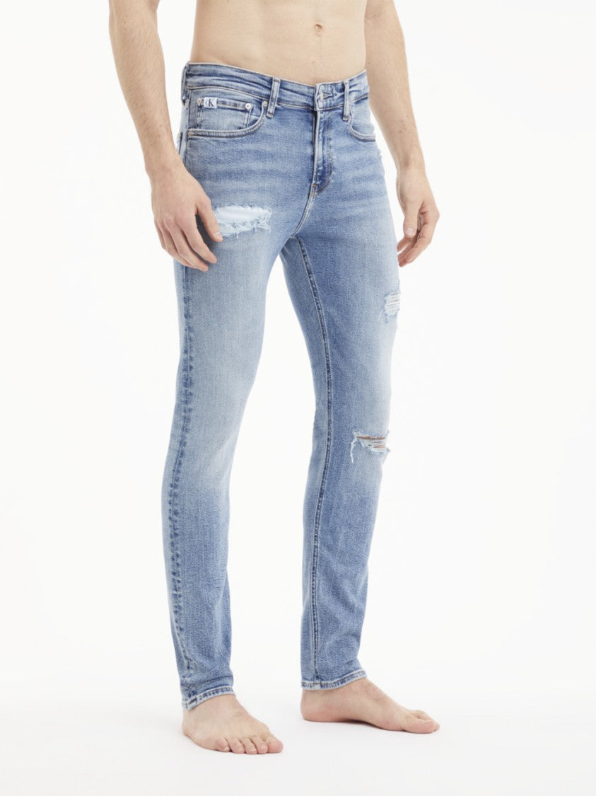 Calvin Klein Distressed Light Blue Slim Fit Jeans