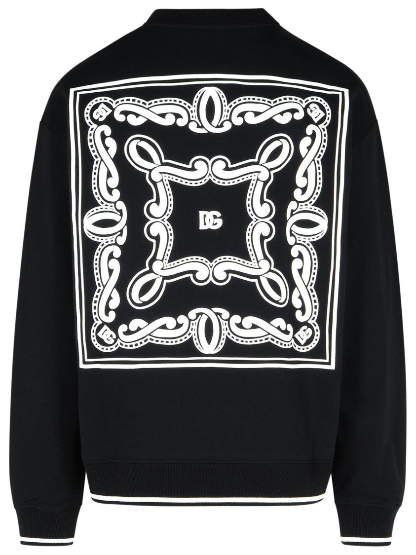Dolce & Gabbana Black Cotton Sweatshirt
