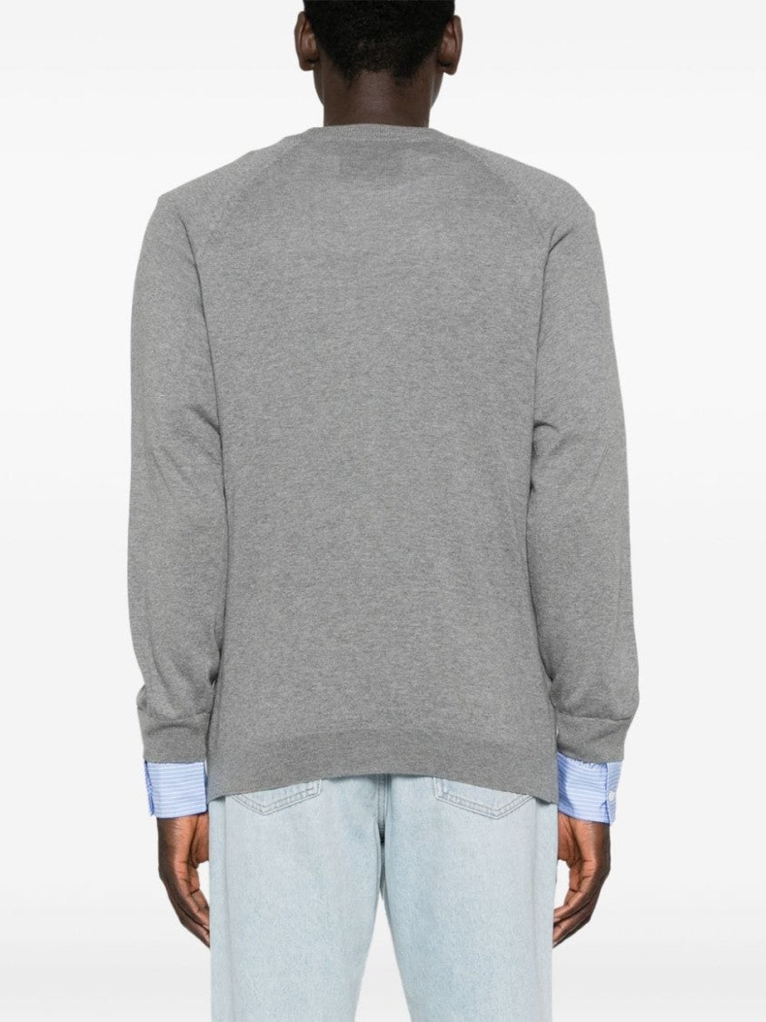 Moschino Layered Cotton-Cashmere Knit Cardigan