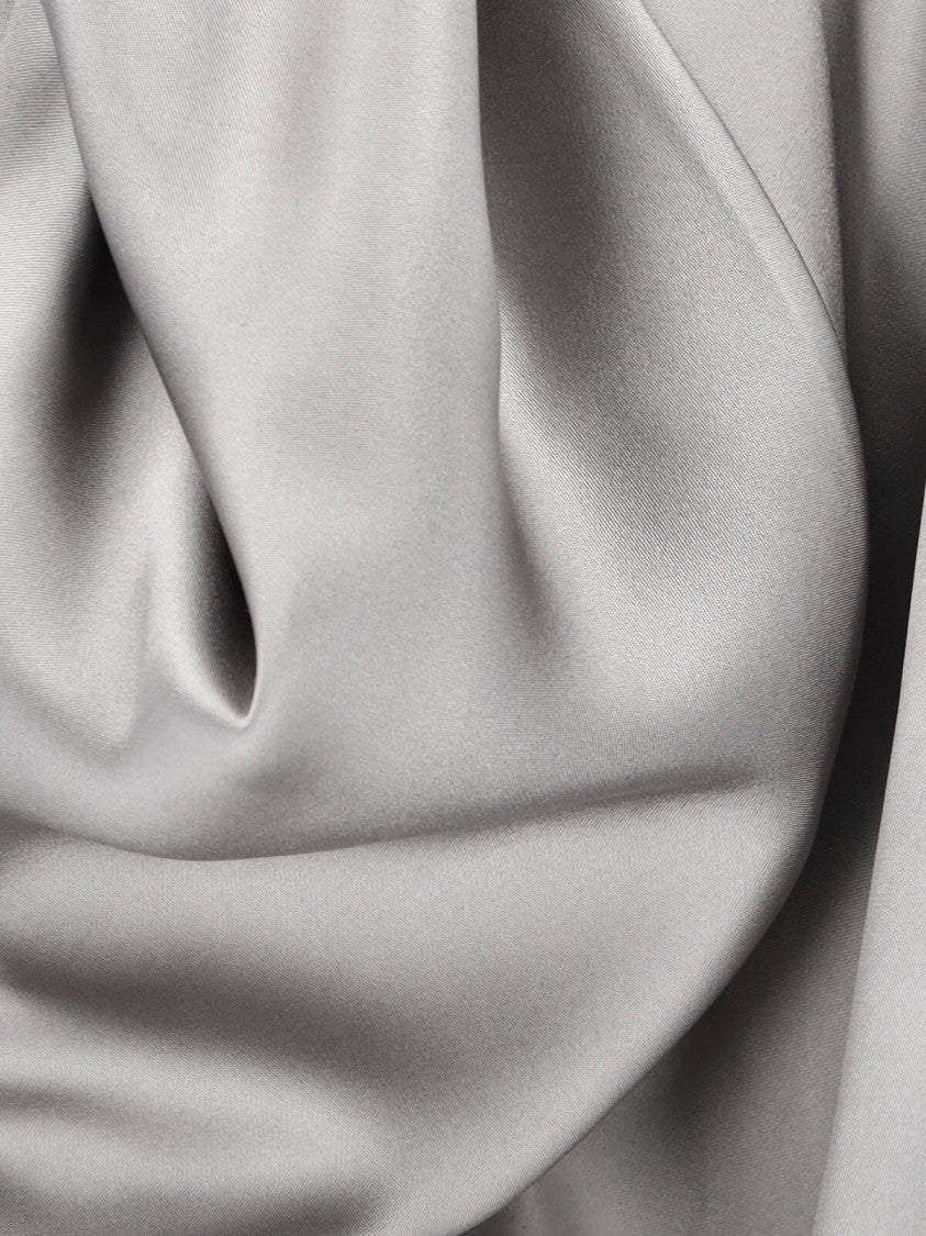 Giorgio Armani Asymmetric Silk Shirt – Grey