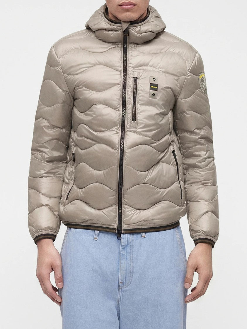 Blauer Quilted Hooded Casual Jacket