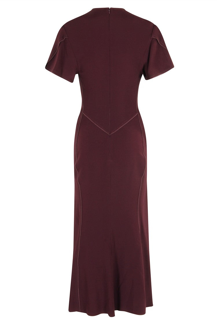 Victoria Beckham V-Neck Midi Dress