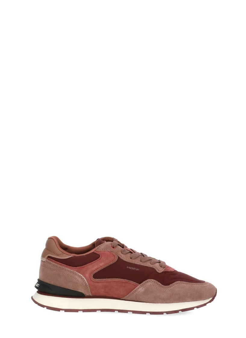 Hoff Burgundy Suede Round Toe Sneakers