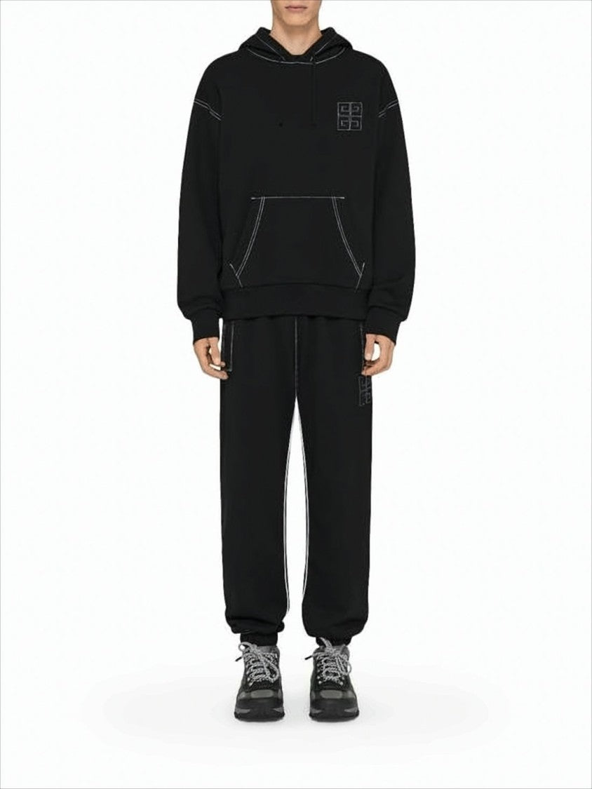 Givenchy Relaxed Fit Black Hoodie With Kangaroo Pocket
