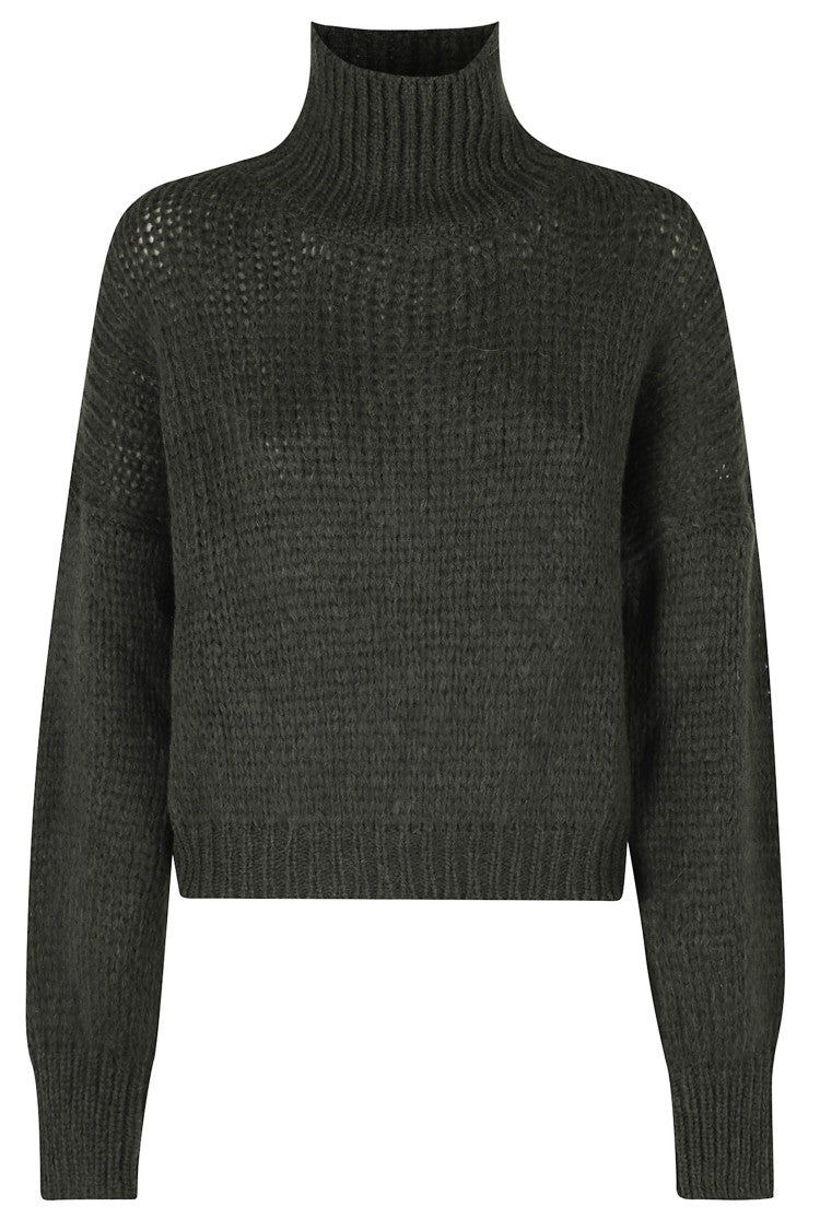 Roberto Collina Green Relaxed Fit Alpaca-Blend Turtleneck