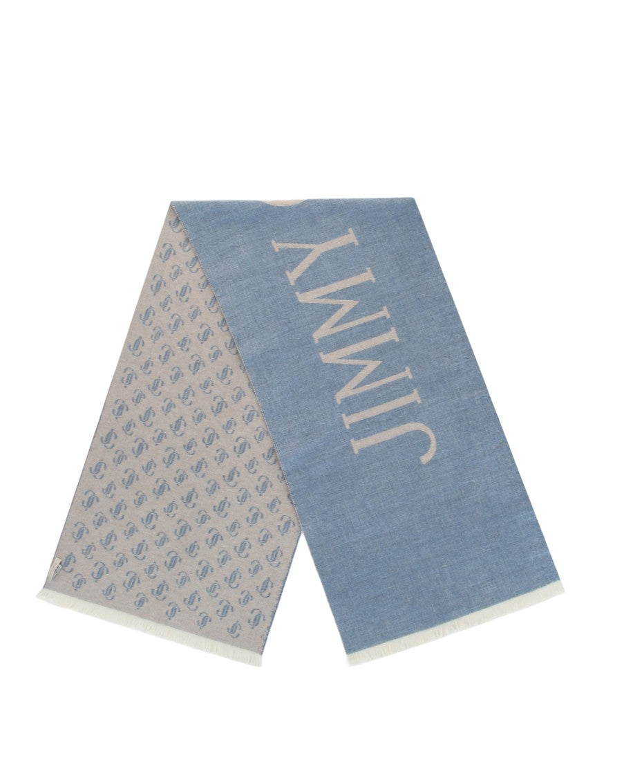 Jimmy Choo Wool Logo Scarf