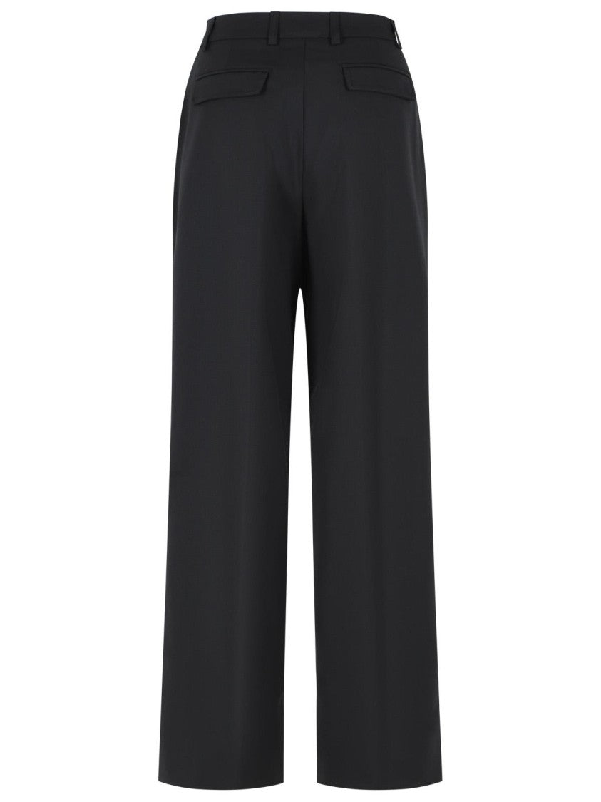 The Latest 'Axel' Black Virgin Wool Blend Pants