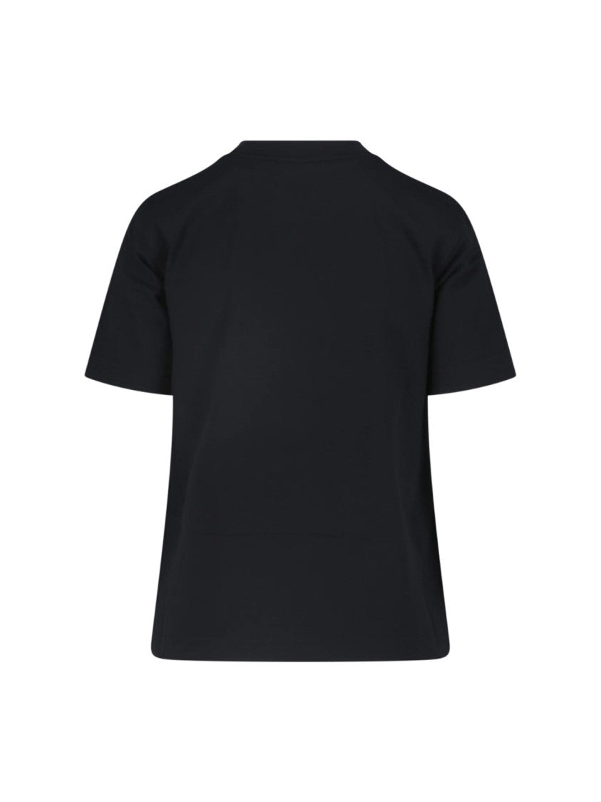 Burberry Black Cotton Heart Knight T-Shirt