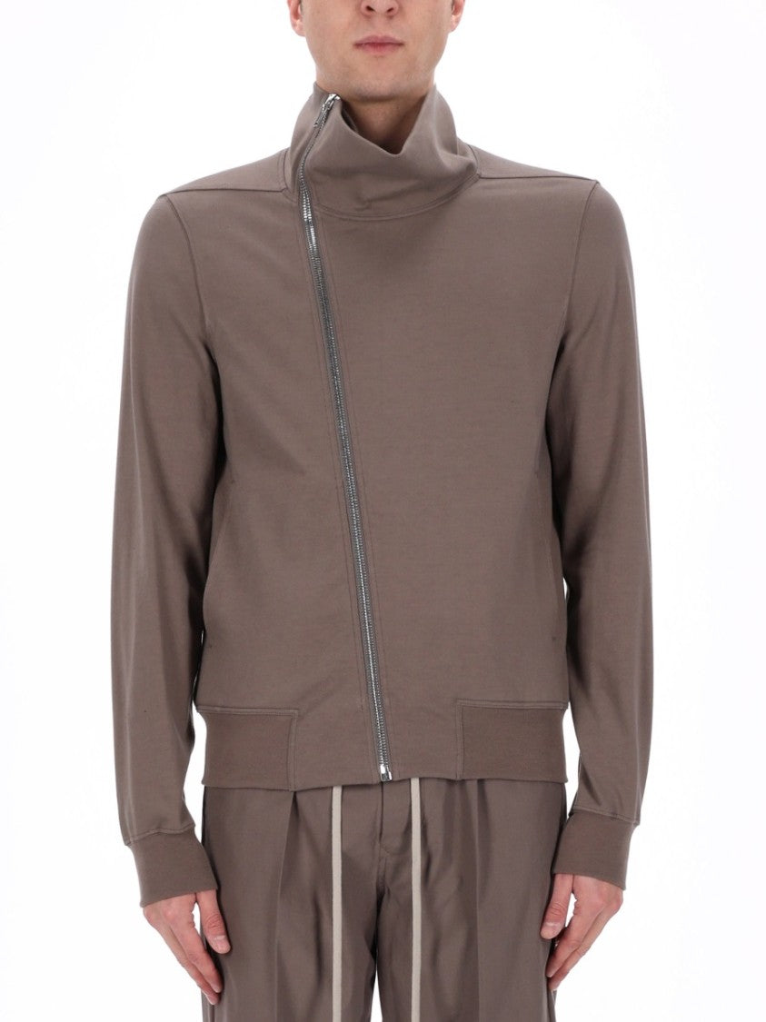 Rick Owens Bauhaus Jogger Asymmetrical Zipper Sweatshirt