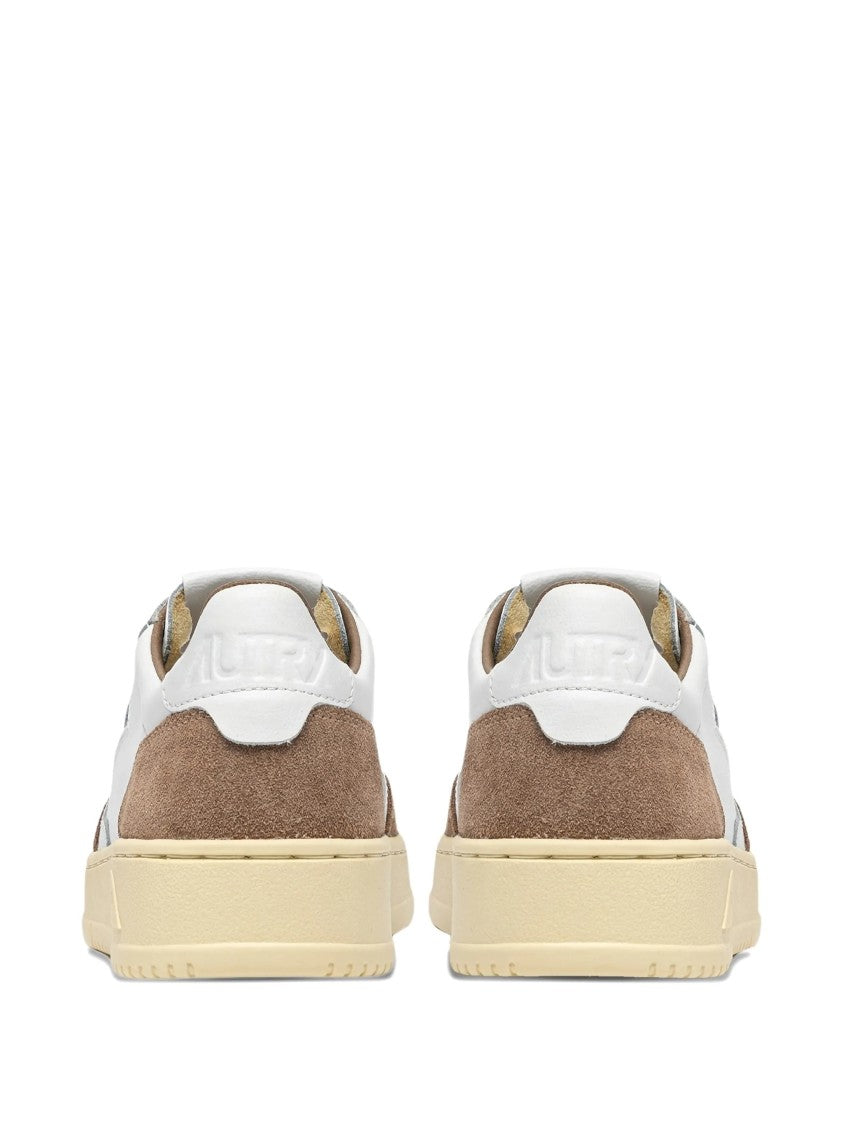 Autry White Medalist Low Perforated Leather Sneakers