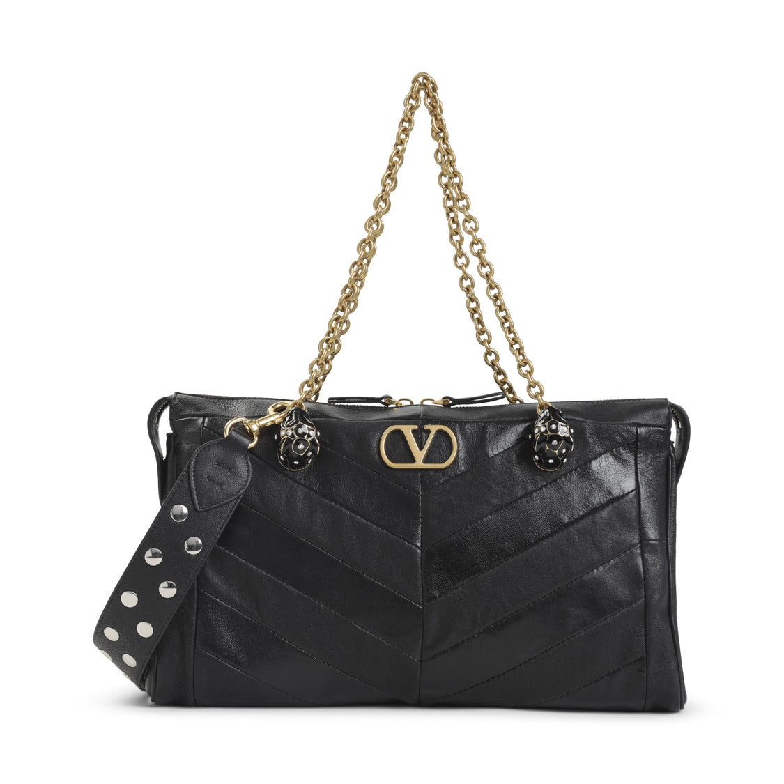 Valentino Garavani Panthea Black Lambskin Tote Bag