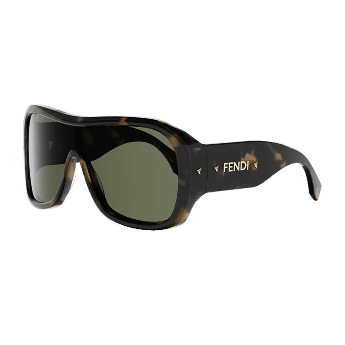 Fendi Havana Screen Oversized Acetate Sunglasses