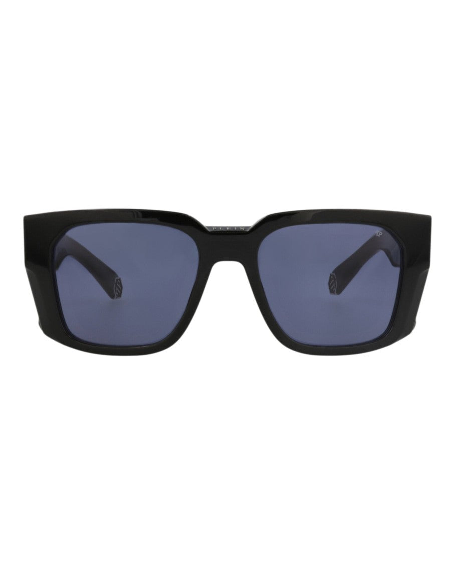 Philipp Plein Square-Frame Sunglasses With Stainless Steel Accents
