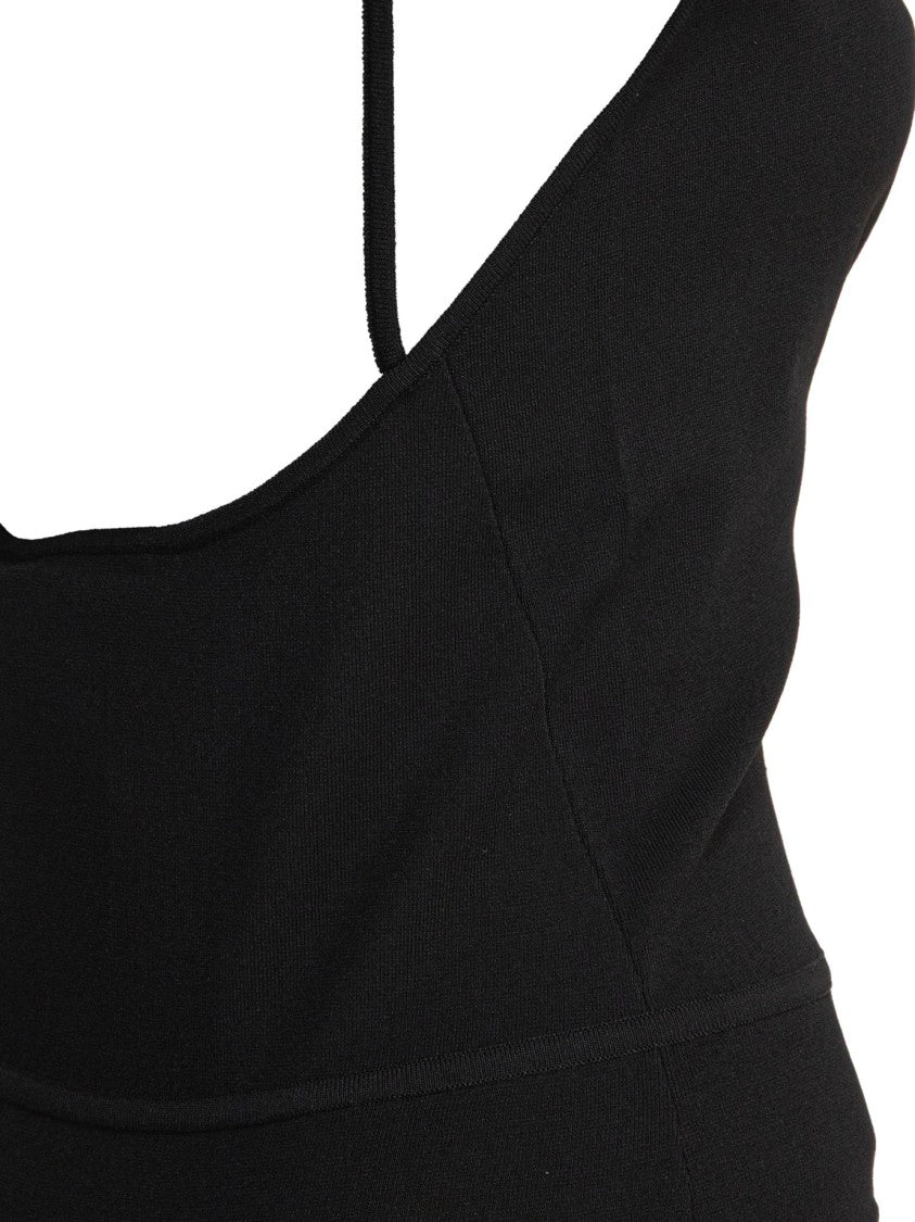 Max Mara Cowl Neckline Black Top