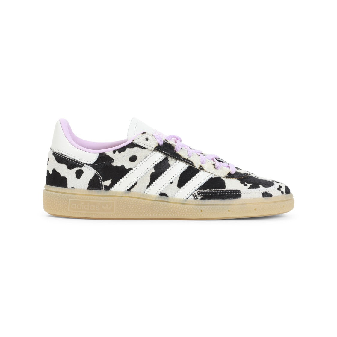 Adidas Low-Top Leather Sneakers With Cow Print