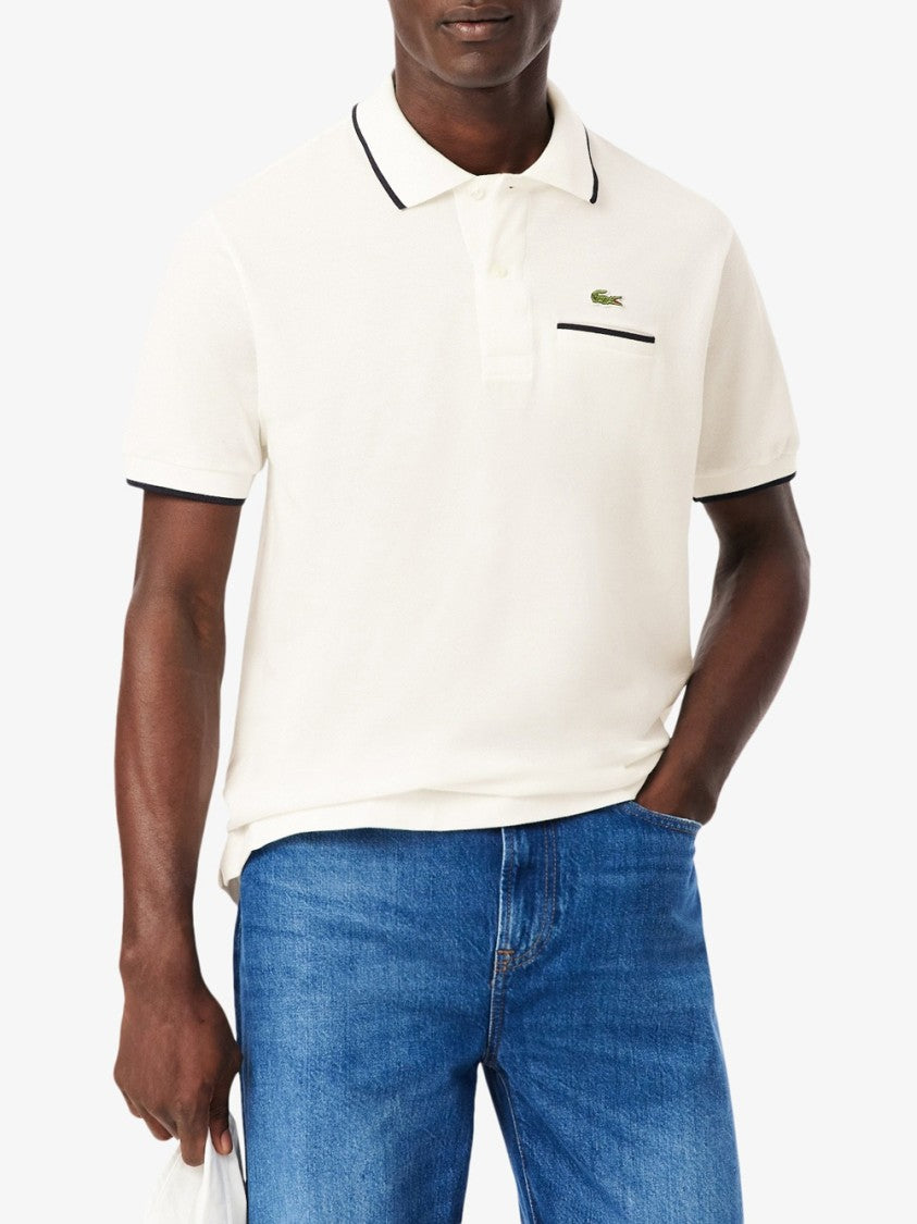 Lacoste Classic Fit Contrast-Trim Polo Shirt