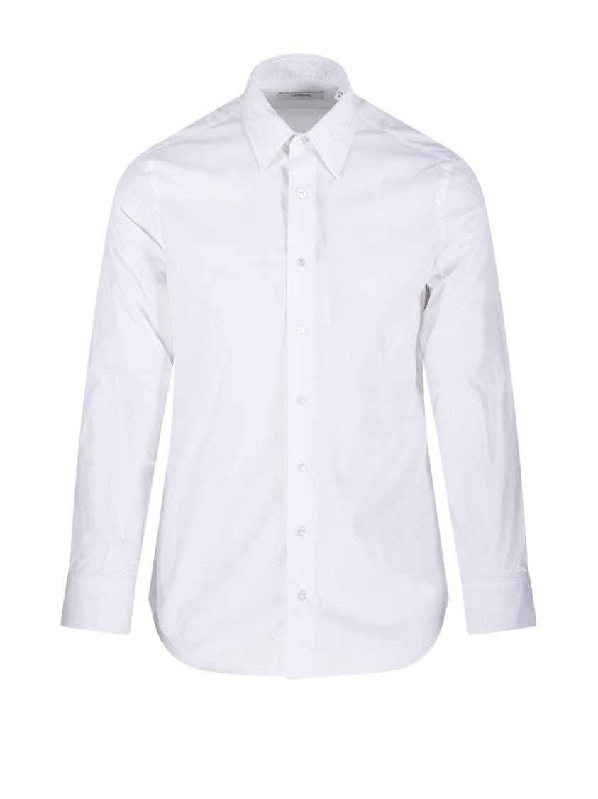 Lardini Button-Down Cotton Shirt With Tailored Silhouette And Chest Pocket