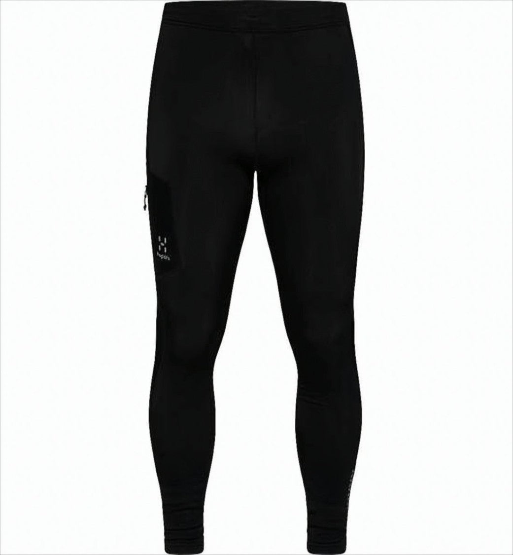 Haglöfs High-Waisted Black Activewear Leggings With Zippered Pocket