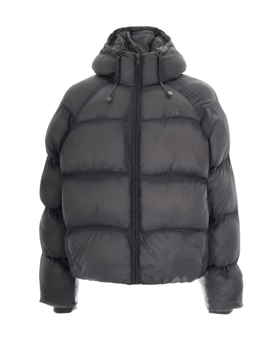 Daily Paper Black Ripstop Quilted Hooded Down Jacket