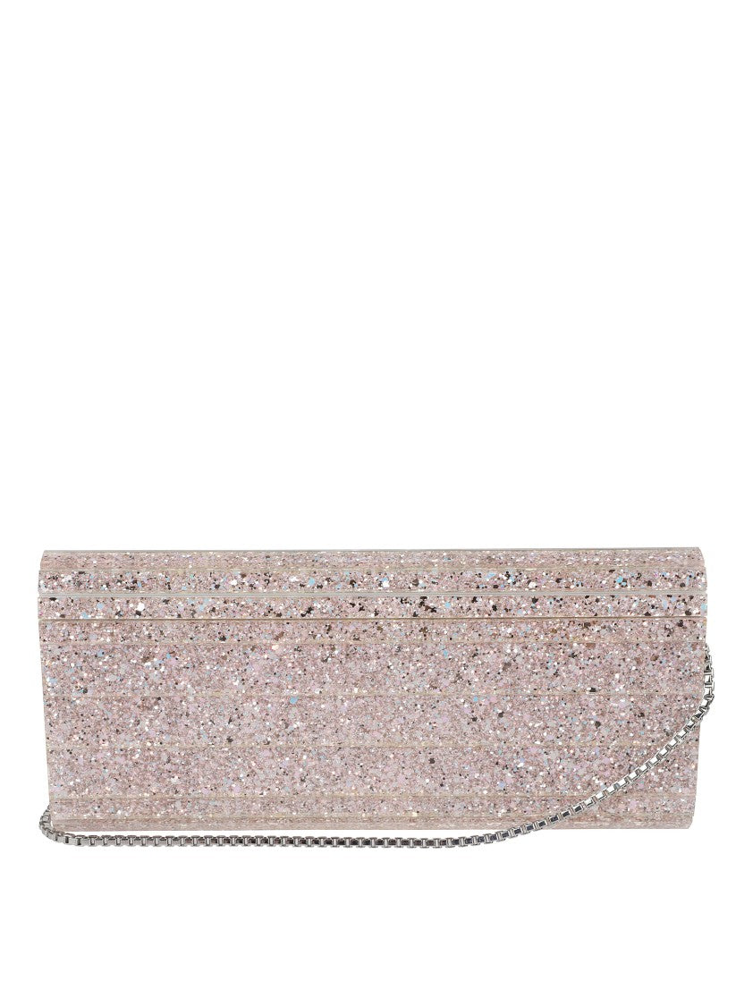 Jimmy Choo Rectangular Glitter Clutch