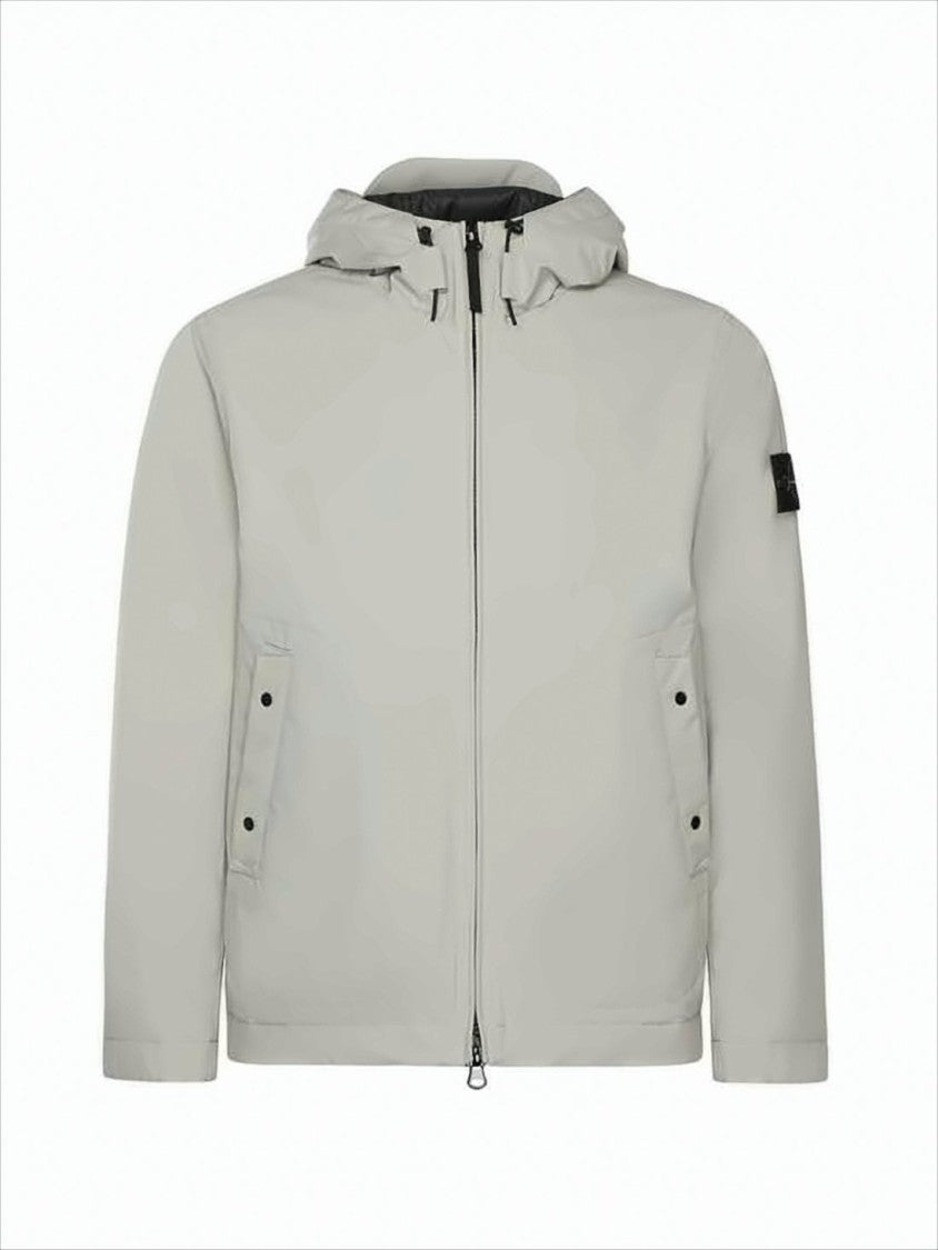 Stone Island Minimalist Short Padded Jacket With Hood