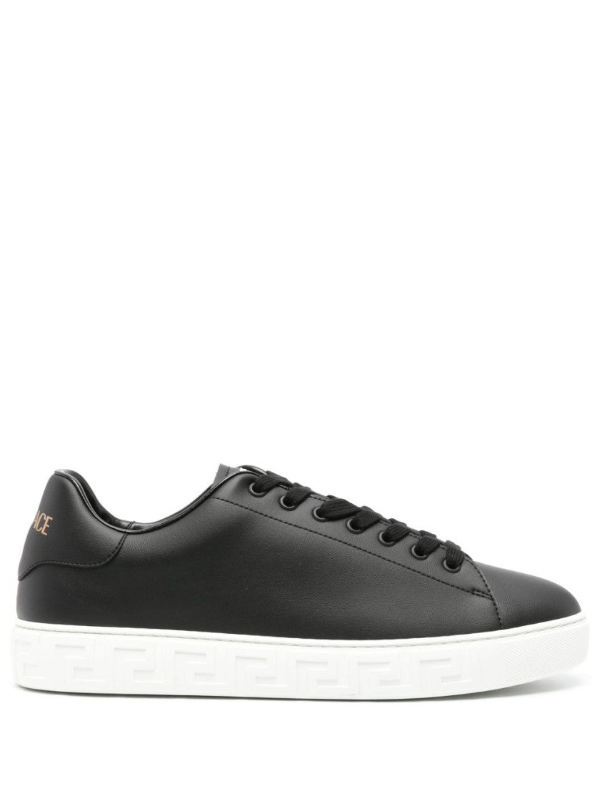 Versace Greca Faux-Leather Sneakers