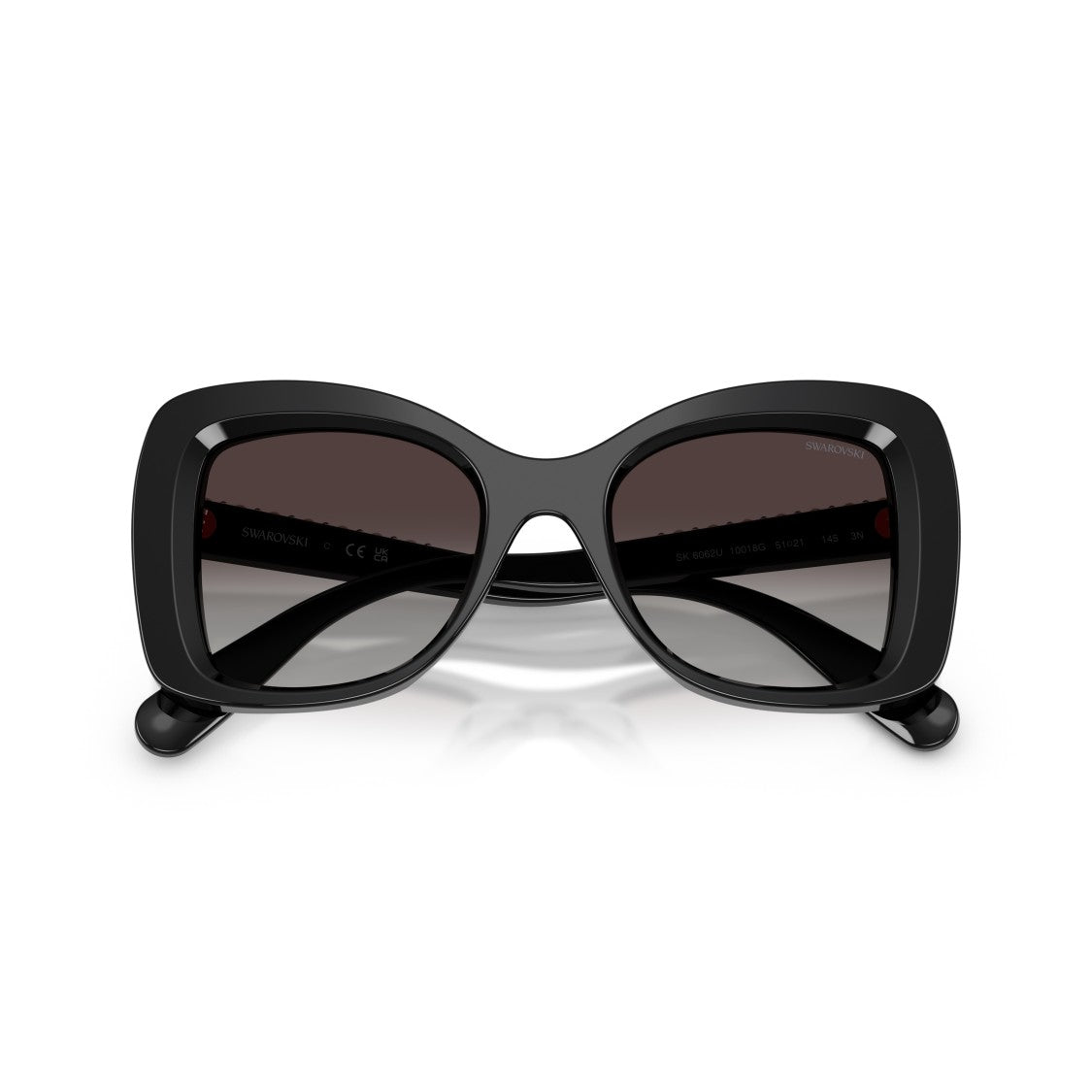 Swarovski 0Sk6062u Oversized Square Frame Sunglasses With Gradient Lenses