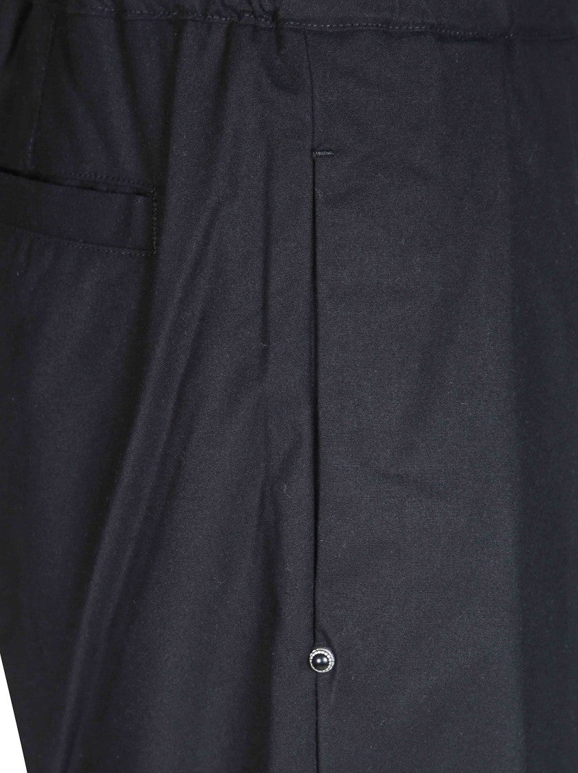 White Sand Straight-Leg Technical Belted Formal Pants