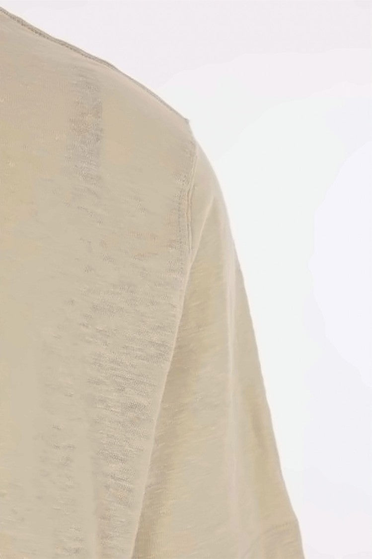 Lardini Lightweight Linen Polo Shirt With Classic Collar