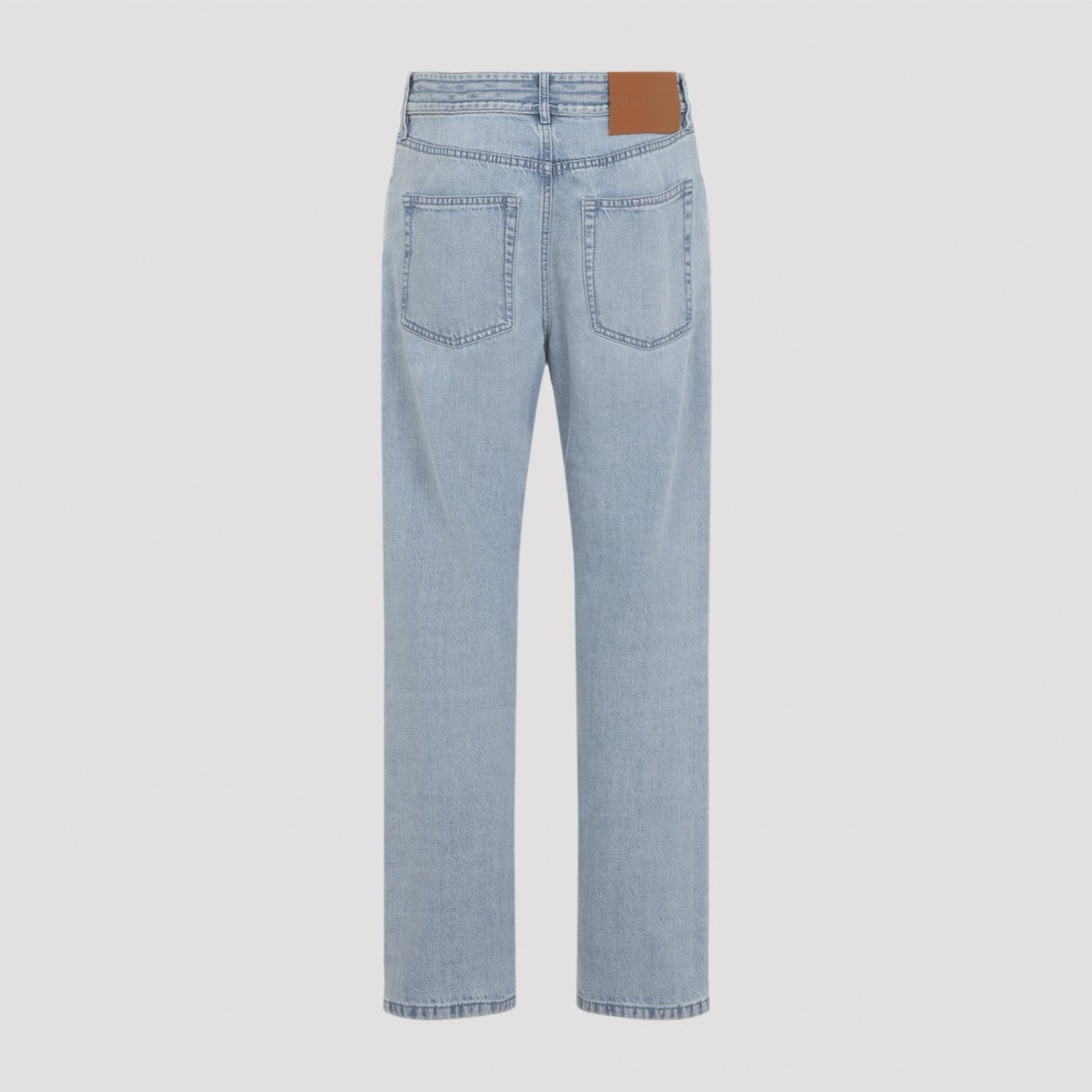 Jil Sander Classic Straight-Leg Light Blue Denim Jeans