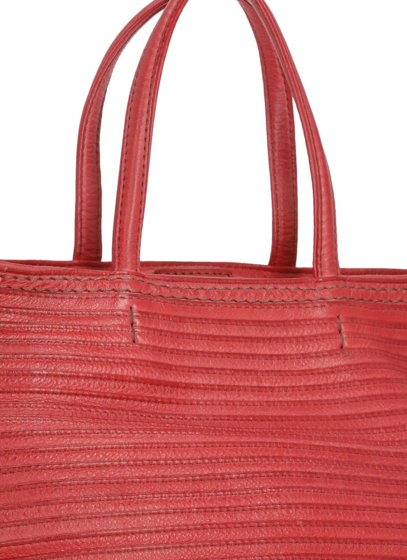 Majo Textured Leather Shoulder Bag With Removable Strap