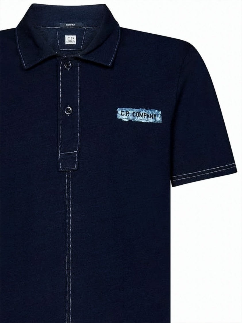 C.P. Company C.P. Company Classic Short-Sleeve Polo Shirt With Contrasting Stitching