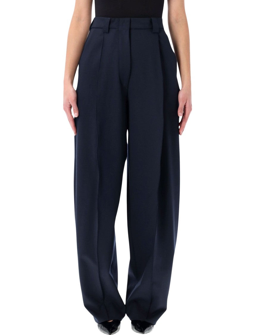 The Latest Tapered High Waisted Wool Pants