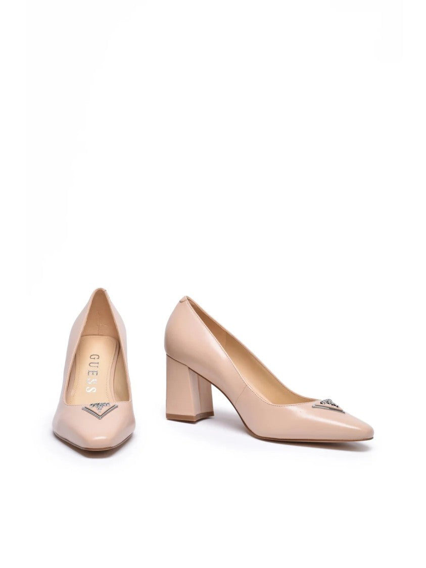 Guess Multicolor Pointed-Toe Leather Pumps