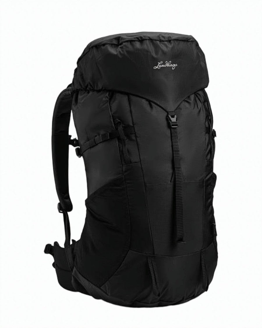 Lundhags Black Backpack With Structured Padded Design