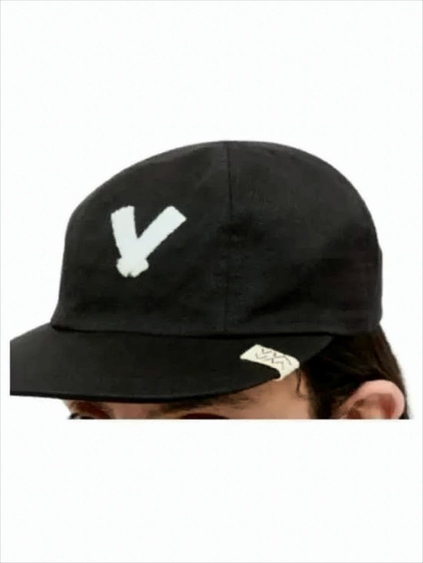Visvim Structured Black Cap With Distinctive Emblem