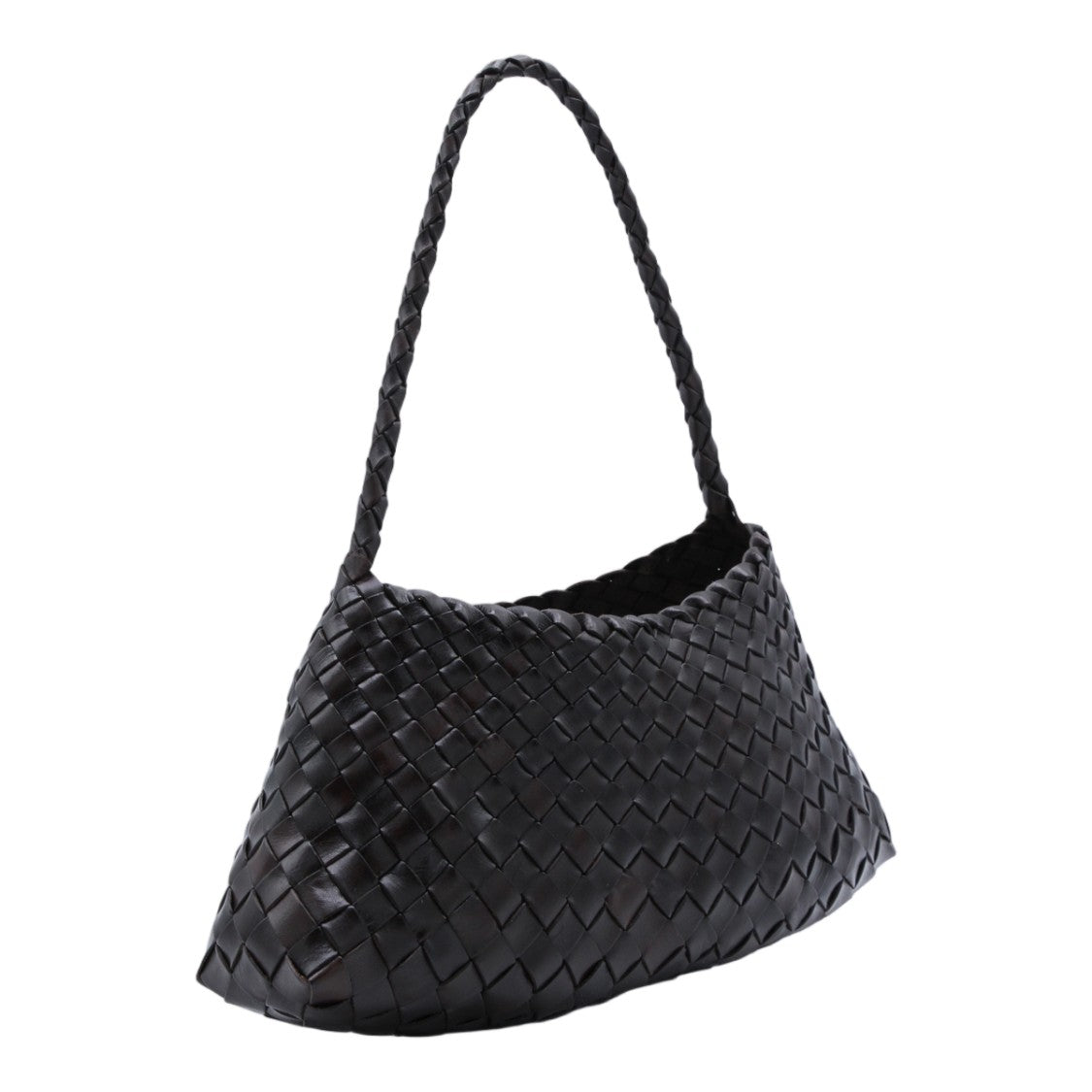Dragon Diffusion Woven Leather Braided Strap Handbag