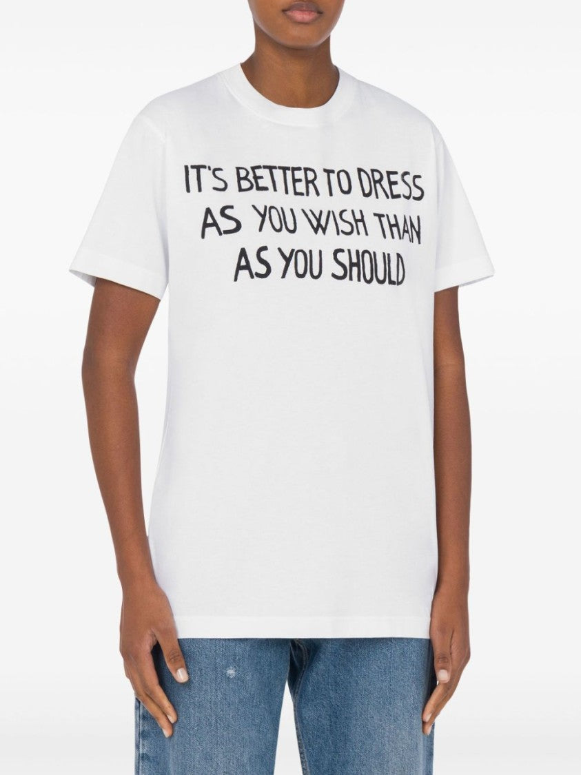 Moschino Relaxed Fit Crew Neck Top