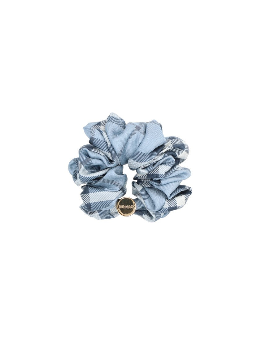 Burberry "Check" Scrunchie – Blue