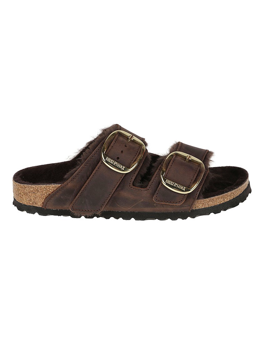 Birkenstock Arizona Bb Leather Shearling Sandals