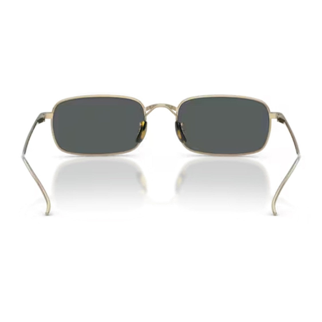 Oliver Peoples Gold Tk-14 Ov1364st Titanium Rectangular Sunglasses