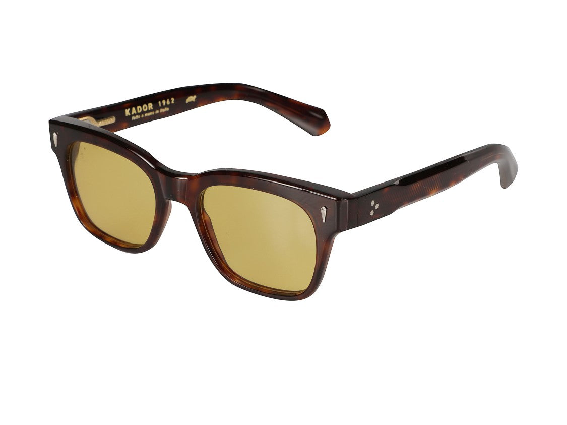 Kador Yellow Paso-S Tortoiseshell Square Sunglasses