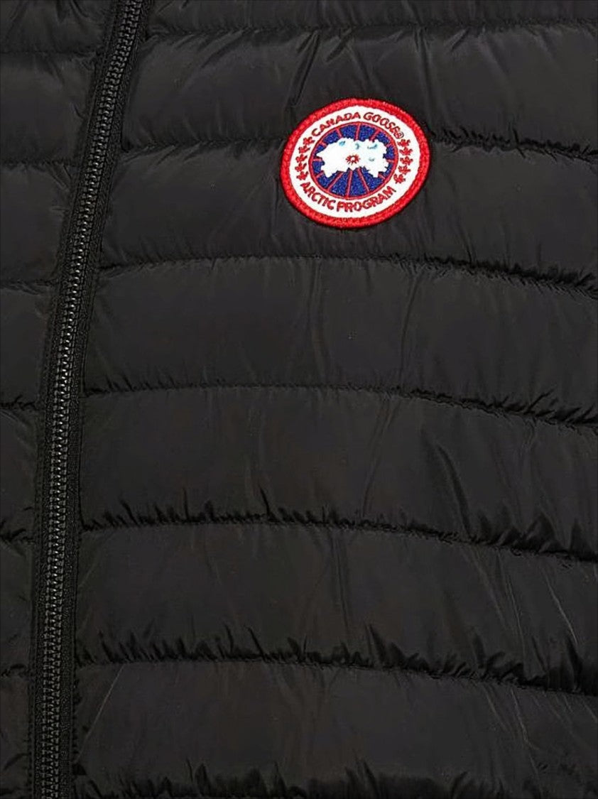 Canada Goose Quilted Black Vest With High Collar