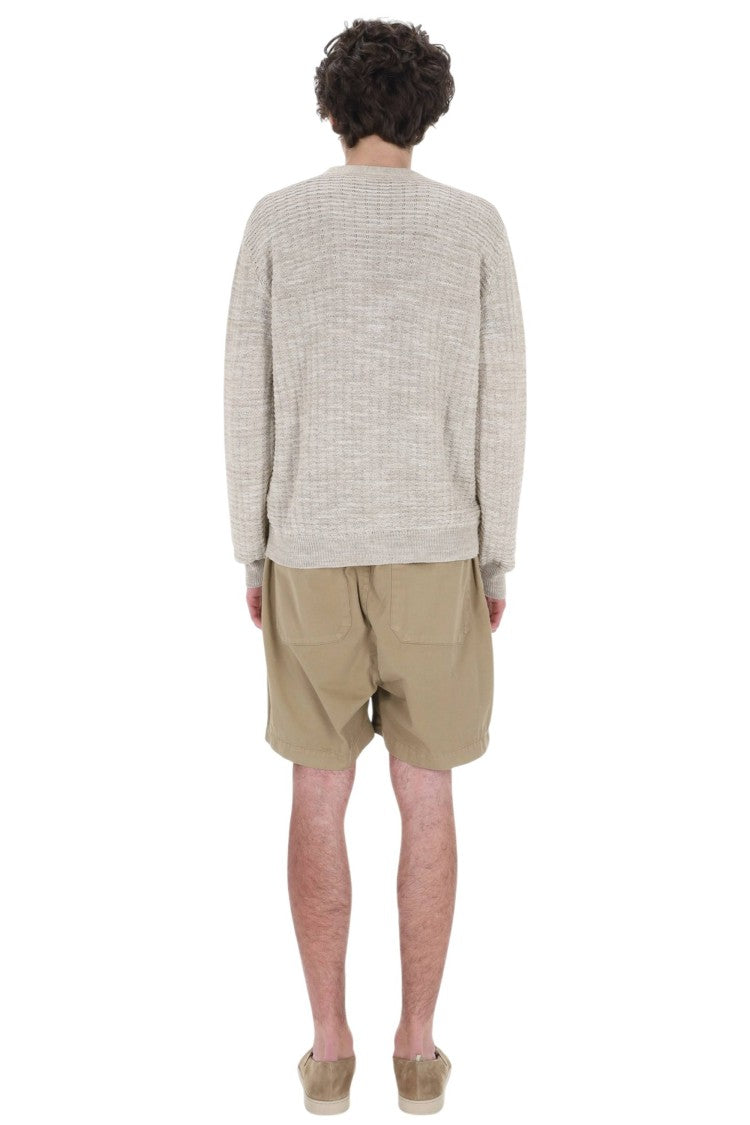 Roberto Collina Textured Cotton-Linen Knit Cardigan