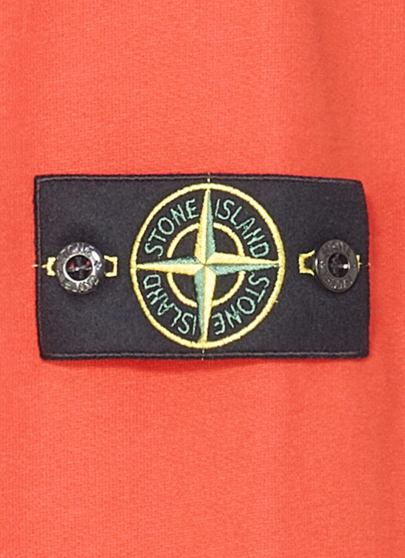 Stone Island Orange Stone Island Cotton Sweatshirt