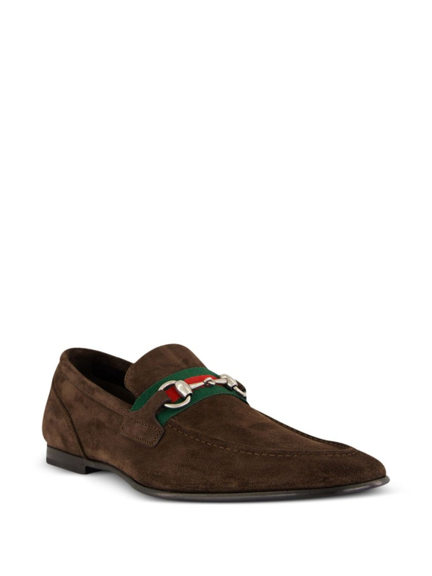 Gucci Pointed Toe Flat Shoes In Rich Brown Calf Leather