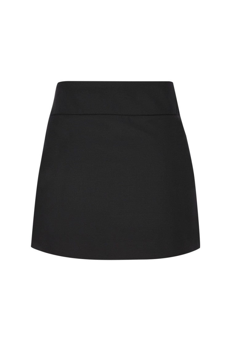 Diesel Multicolor Wool-Blend Tailored Silhouette Skirt