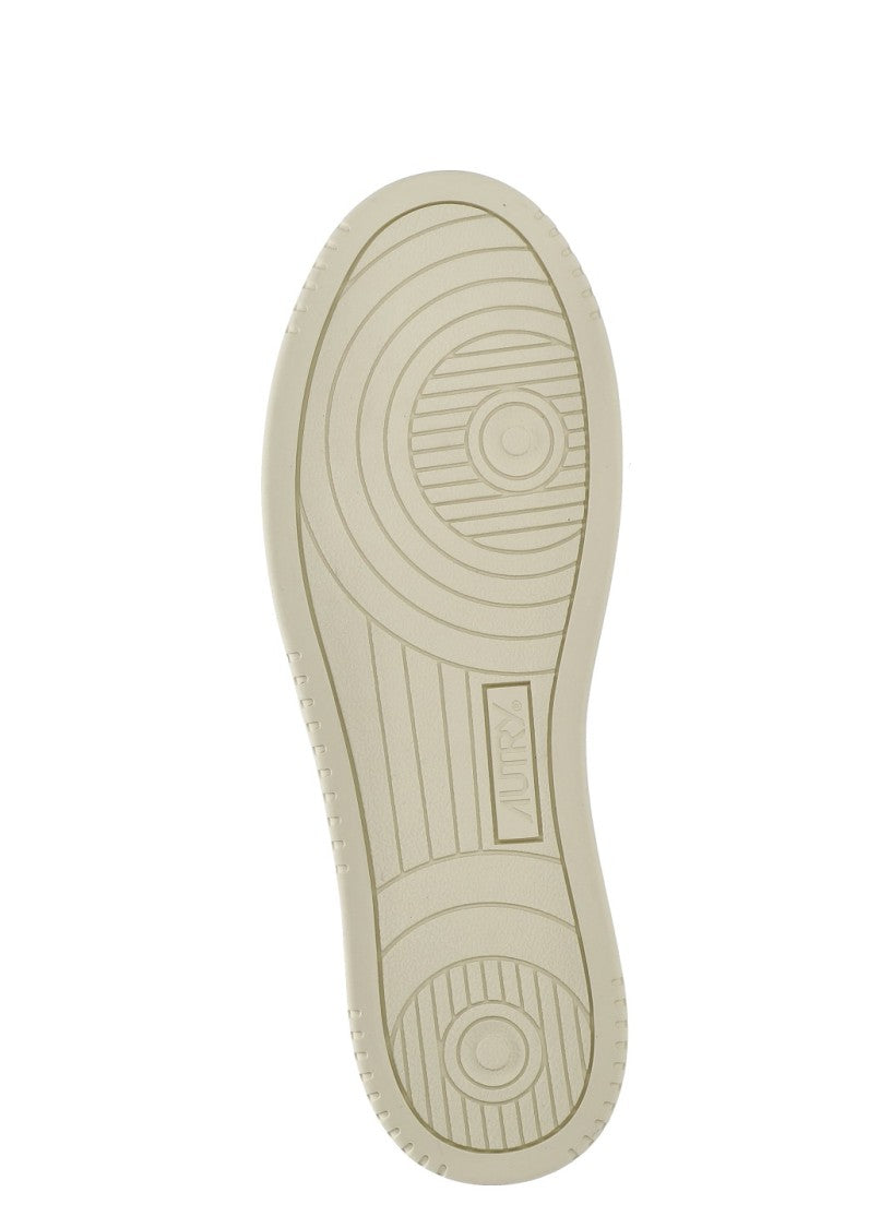 Autry White Medalist Low Suede Upper Sneakers